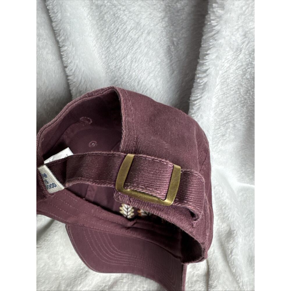 Life Is Good Brown Baseball Cap Embroidered Fall Leaves Cotton Adjustable - Picture 5 of 7
